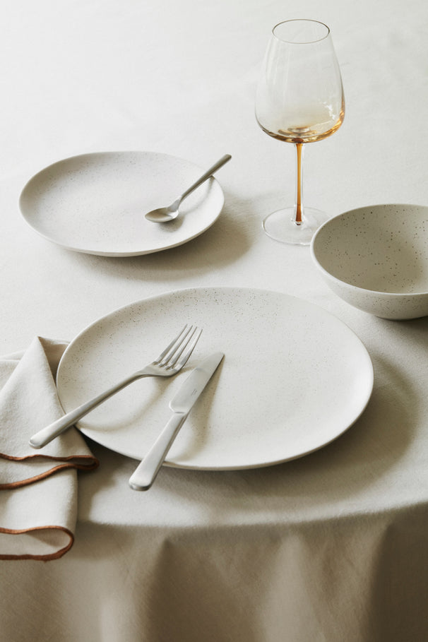 Broste Copenhagen Dinnerware Set Nordic Vanilla 12-piece / 4 persons - 4 dinner plates, 4 breakfast plates and 4 bowls