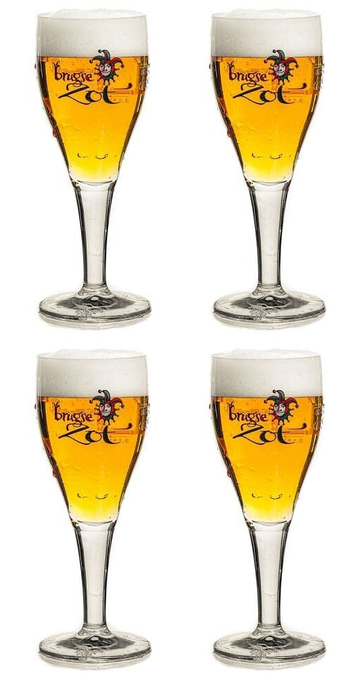 Brugse Zot Beer Glasses 330 ml - 4 pieces
