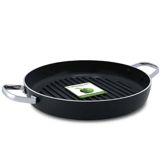 GreenPan Grill pan Essentials - ø 28 cm -. Ceramic non-stick coating