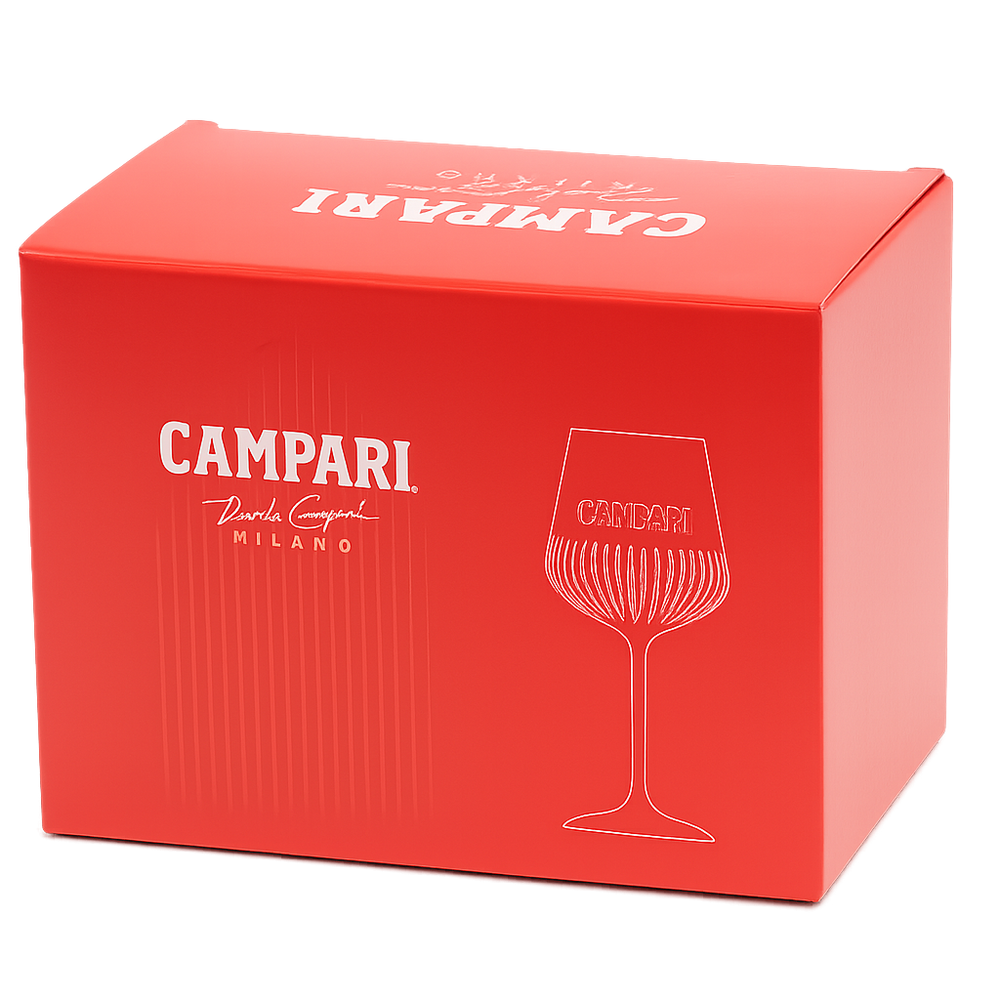 Campari Spritz Glasses 450 ml - Official Glass - 6 pieces