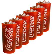 Coca Cola Glasses - Long drink glasses - Soft drink glasses - Red 270 ml - 4 pieces