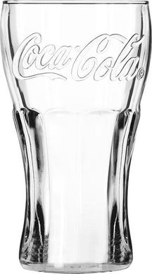 Coca Cola Glasses - Long drink glasses - Soft drink glasses - Transparent 370 ml - 4 pieces