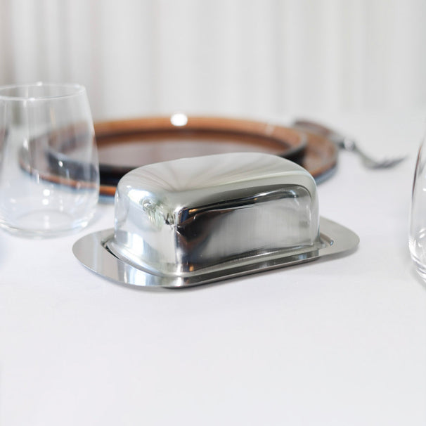 Cookinglife Butter Dish Stainless Steel 19 x 15 cm