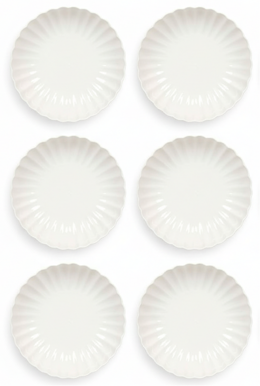 Cookinglife Deep Plates Cardida Off White ø 20 cm - 6 pieces