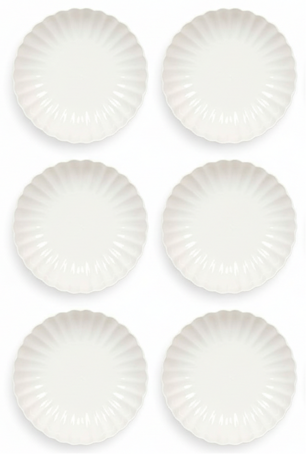 Cookinglife Deep Plates Cardida Off White ø 20 cm - 6 pieces