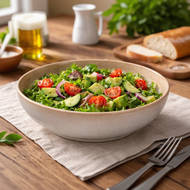 Cookinglife Deep Plates / Pasta Plates Serene Sand ø 23 cm - Pottery - 4 pieces
