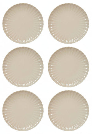 Cookinglife Dinner Plates Cardida Beige ø 26 cm - 6 pieces