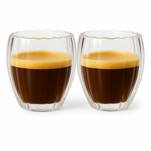 Cookinglife Double-walled Espresso Glasses Pumpkin 80 ml - 2 pieces