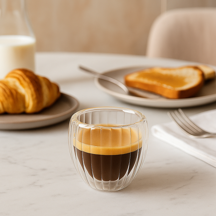 Cookinglife Double-walled Espresso Glasses Pumpkin 80 ml - 2 pieces