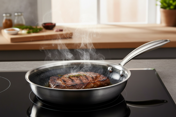 Cookinglife Frying pan set HexaCook Ø 24 and 28 cm – suitable for all heat sources – ceramic non-stick coating 