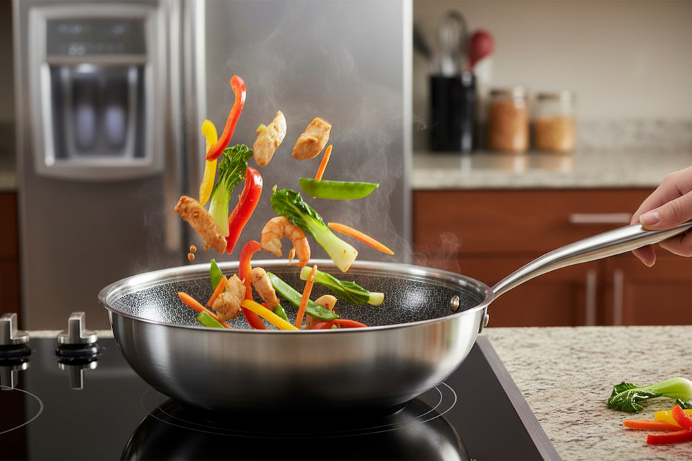 Cookinglife wok pan HexaCook Ø 28 cm – ceramic non-stick coating – suitable for all heat sources