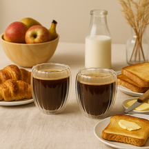 Cookinglife Double-walled Coffee / Tea Glasses Pumpkin 260 ml - 2 pieces