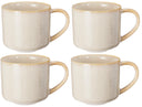 Cookinglife Coffee Mugs Serene Sand 330 ml - Pottery - 4 pieces
