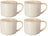 Cookinglife Coffee Mugs Serene Sand 330 ml - Pottery - 4 pieces
