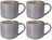 Cookinglife Coffee Mugs Serene Blue 330 ml - Pottery - 4 pieces
