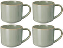 Cookinglife Coffee Mugs Serene Green 330 ml - Pottery - 4 pieces
