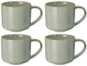Cookinglife Coffee Mugs Serene Green 330 ml - Pottery - 4 pieces

