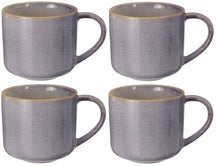 Cookinglife Coffee Mugs Serene Blue 330 ml - Pottery - 4 pieces
