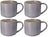 Cookinglife Coffee Mugs Serene Blue 330 ml - Pottery - 4 pieces
