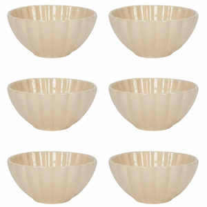 Cookinglife Soup Bowls / Bowls Cardida Beige ø 14 cm - 6 pieces