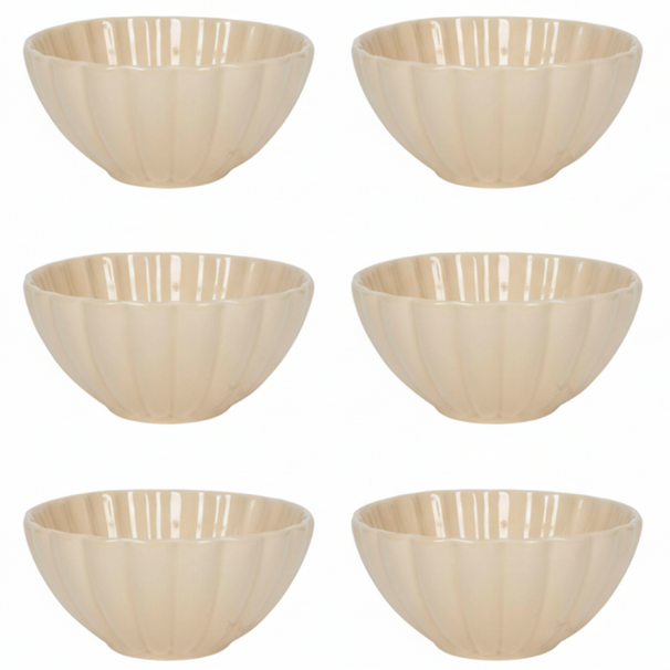 Cookinglife Soup Bowls / Bowls Cardida Beige ø 14 cm - 6 pieces