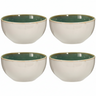 Cookinglife Soup bowls / Bowls Serene Green ø 14 cm - Pottery - 4 pieces