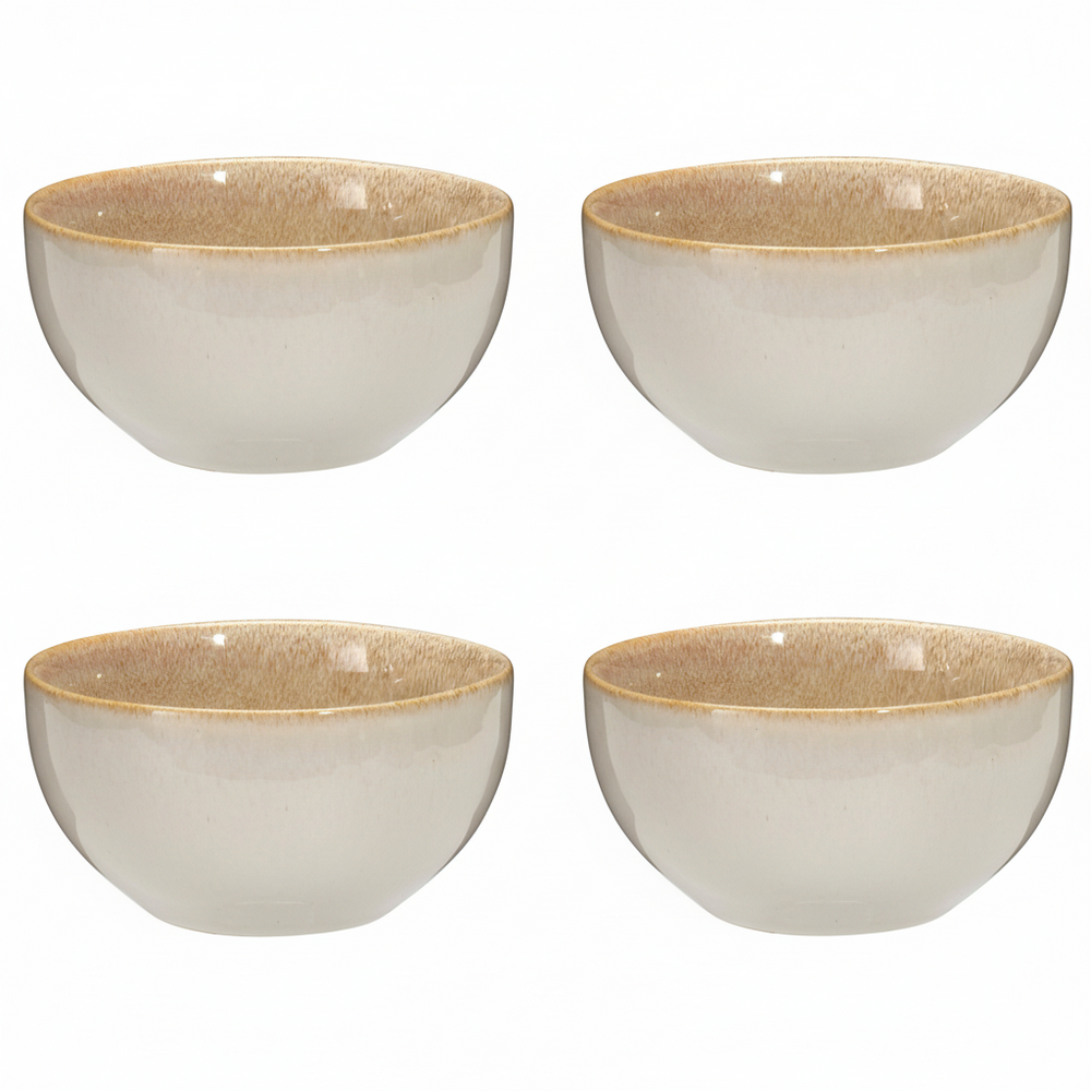 Cookinglife Soup Bowls / Bowls Serene Sand ø 14 cm - Pottery - 4 pieces
