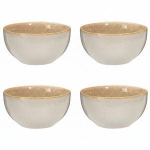 Cookinglife Soup Bowls / Bowls Serene Sand ø 14 cm - Pottery - 4 pieces