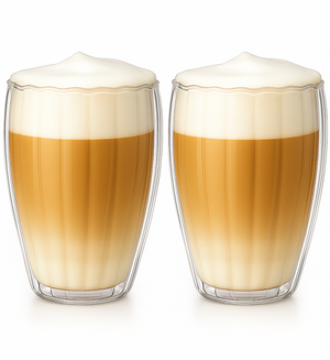 Cookinglife Double-walled Latte Macchiato glasses / Coffee glasses Pumpkin 300 ml - 2 pieces