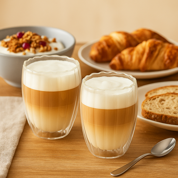 Cookinglife Double-walled Latte Macchiato glasses / Coffee glasses Pumpkin 300 ml - 2 pieces
