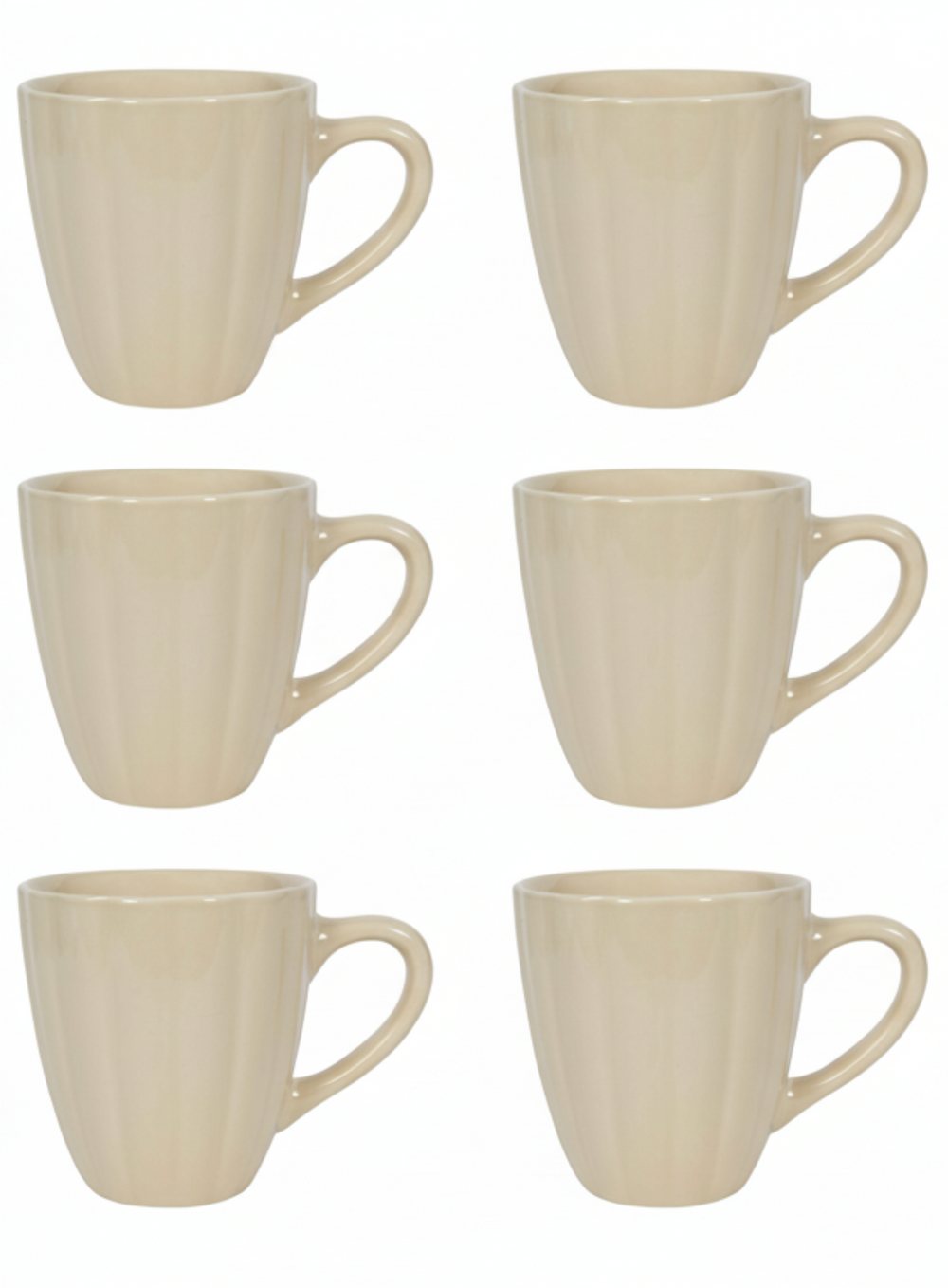 Cookinglife Mugs Cardida Beige 350 ml - 6 pieces