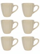 Cookinglife Mugs Cardida Beige 350 ml - 6 pieces