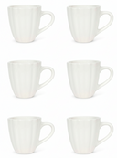 Cookinglife Mugs Cardida Off White 350 ml - 6 pieces