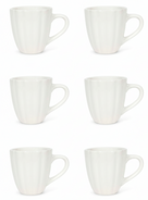 Cookinglife Mugs Cardida Off White 350 ml - 6 pieces