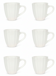 Cookinglife Mugs Cardida Off White 350 ml - 6 pieces