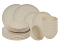 Cookinglife Dinnerware Set Cardida Beige 18-pieces / 6 people - 6 dinner plates, 6 side plates and 6 bowls