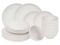 Cookinglife Dinnerware Set Cardida Off White 18-piece / 6 people - 6 dinner plates, 6 side plates, and 6 bowls