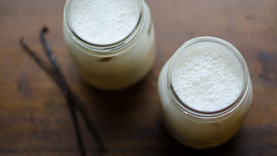 Vegan vanilla milkshake