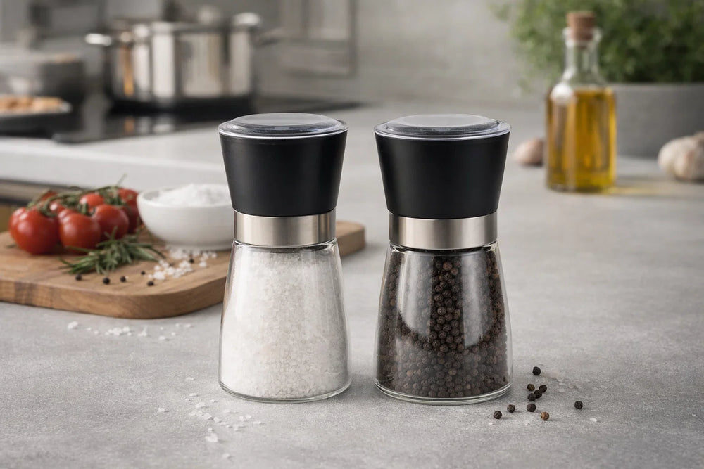 WMF Steak Cutlery Nuova 12-piece - Including FREE Cookinglife Pepper and Salt Mill Set