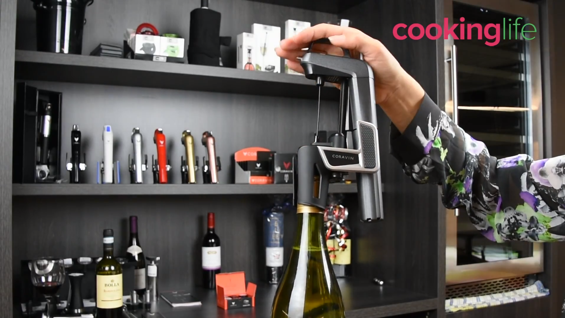 How do you clean the Coravin wine system?