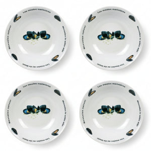 Cosy & Trendy Deep Plate / Mussel Plate Deco ø 23 cm - 4 Pieces