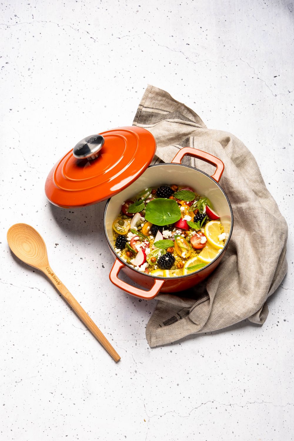 Cosy & Trendy Casserole Fontestic Cast Iron Rust Ø 28 cm / 8 Liter - Enamelled