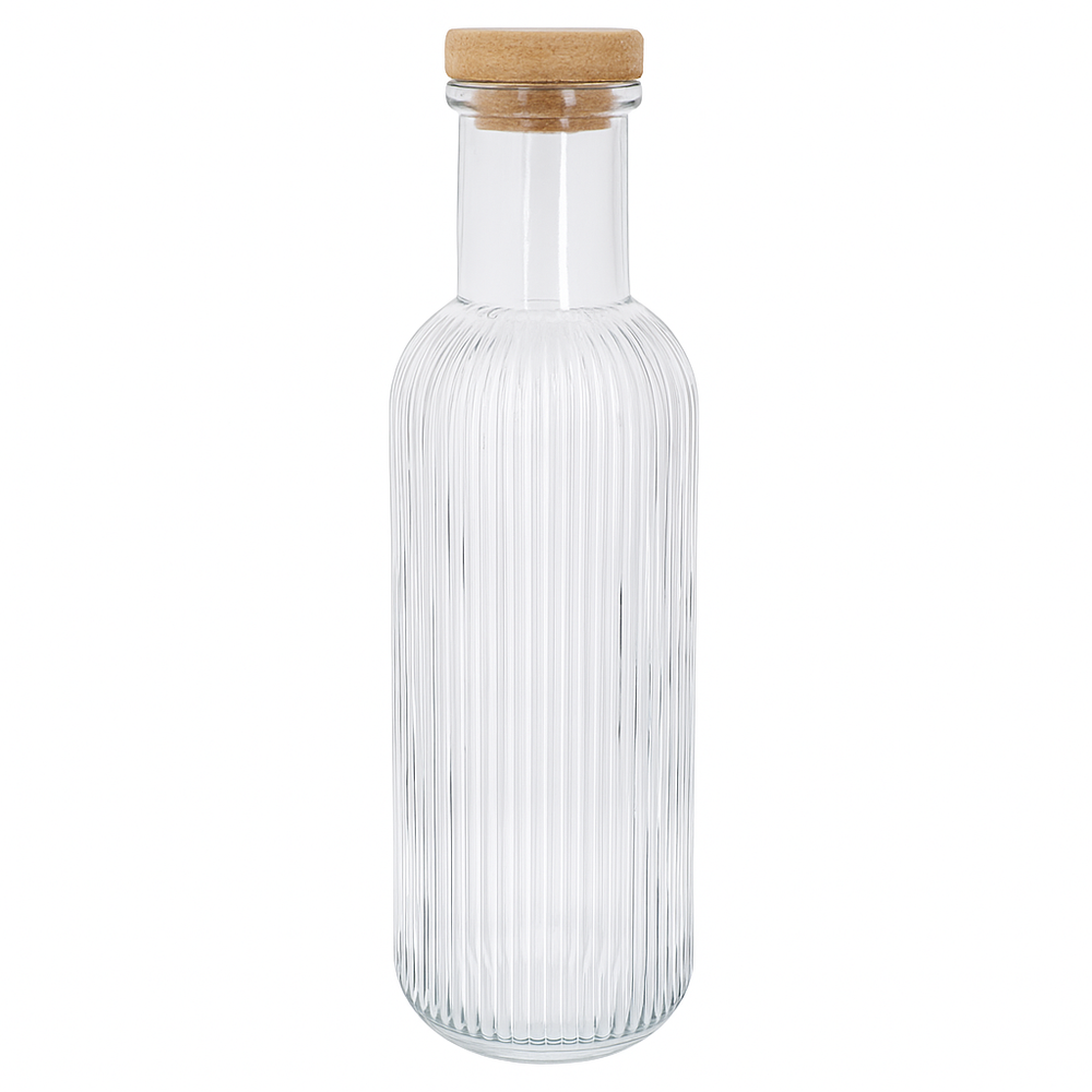 Cosy & Trendy Water Carafe - Carafe with Cork - Raya - Transparent - 1 Liter