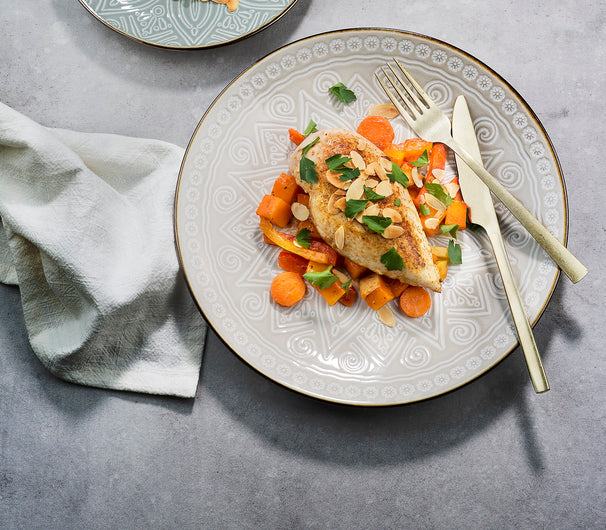 Cosy & Trendy Dinnerware Set Murano - 18 pieces / 6 people - 6 dinner plates, 6 side plates, and 6 pasta bowls