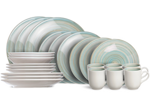 Cosy & Trendy Dinnerware Set Turbolino - Blue - 24 pieces / 6 people