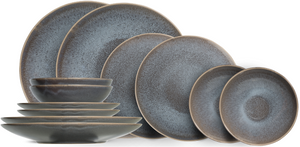 Cosy & Trendy Dinnerware Set Urban - 12-piece / 4 people - 4 dinner plates, 4 side plates and 4 pasta bowls