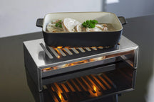 Cosy & Trendy Warming Plate - Plate Warmer with 2 Tea Light Holders - Stainless Steel - 26.4 x 14.9 x 7 cm