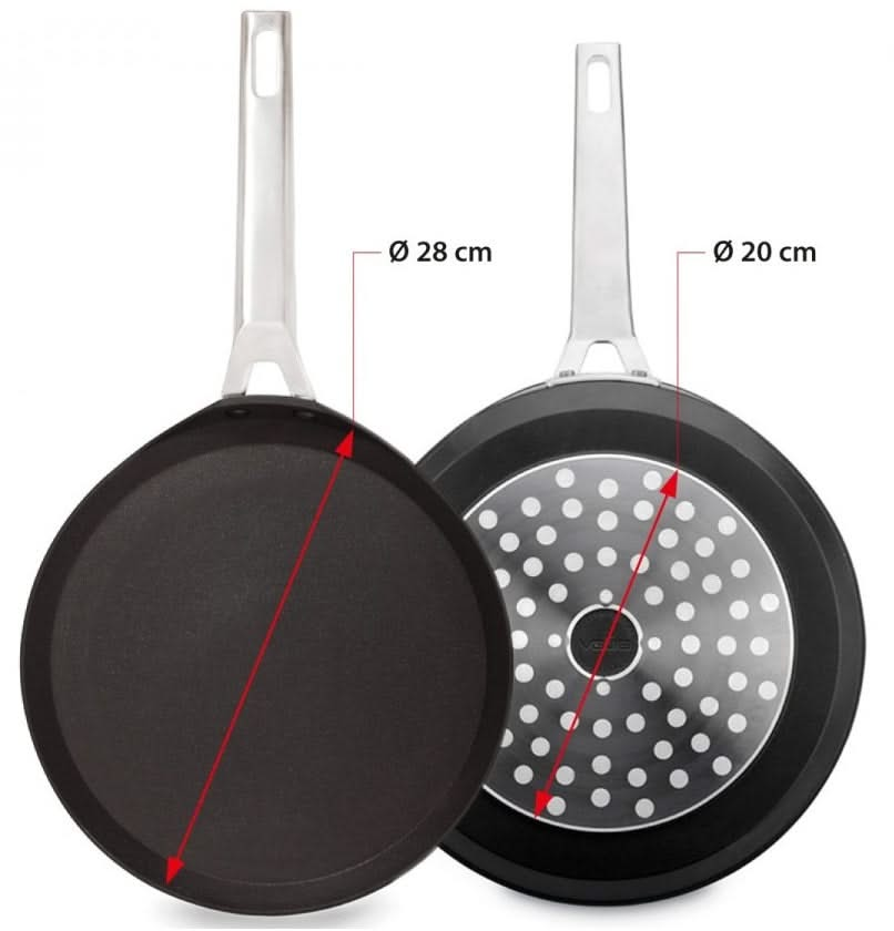 Valira Pancake pan / Crepe pan Aire - ø 28 cm - standard non-stick coating