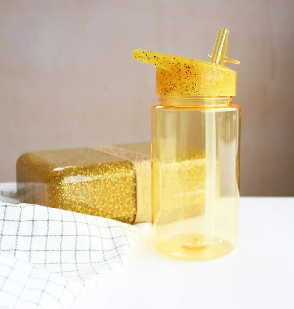 A Little Lovely Company Drinking bottle / Water bottle - Glitter Gold