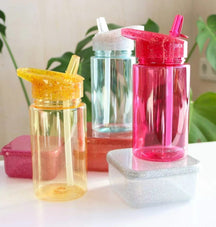 A Little Lovely Company Drinking bottle / Water bottle - Glitter Gold